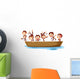 Monkeys and Boat Wall Decal