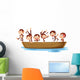 Monkeys and Boat Wall Decal