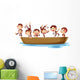Monkeys and Boat Wall Decal