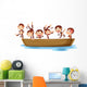 Monkeys and Boat Wall Decal