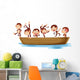 Monkeys and Boat Wall Decal