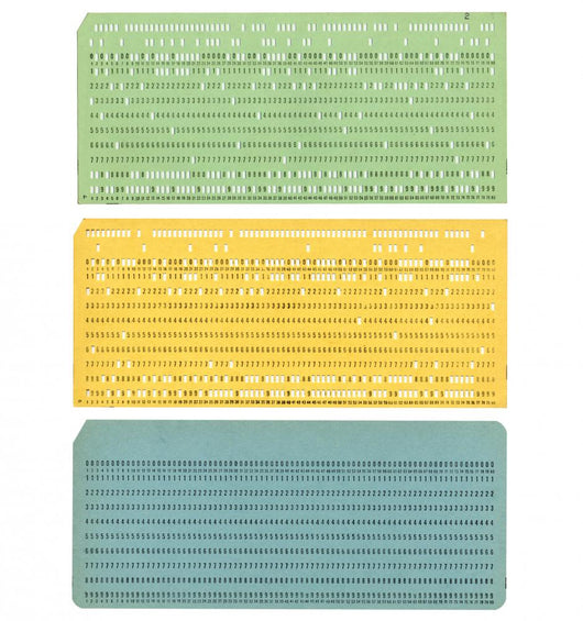 Vintage Punched Cards Wall Decal