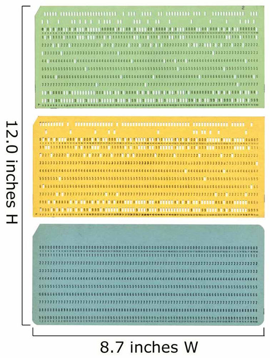 Vintage Punched Cards Wall Decal