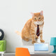 Serious Cat with Tie Wall Decal