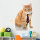Serious Cat with Tie Wall Decal