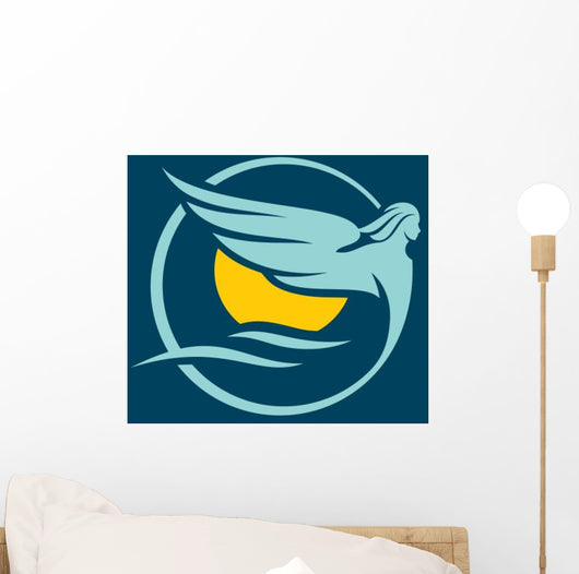 The spirit of the ocean sign Wall Mural
