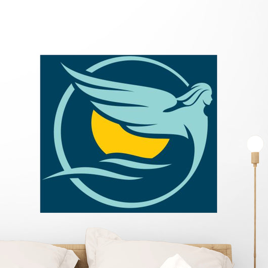 The spirit of the ocean sign Wall Mural