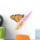 Monarch Butterfly on Flower Wall Decal