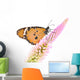 Monarch Butterfly on Flower Wall Decal