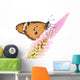 Monarch Butterfly on Flower Wall Decal