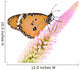 Monarch Butterfly on Flower Wall Decal