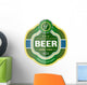 Green Beer Bottle Label Wall Decal