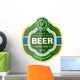 Green Beer Bottle Label Wall Decal
