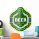 Green Beer Bottle Label Wall Decal