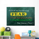 Fear Concept Choice Wall Decal