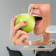 Woman Biting Green Apple Wall Decal