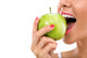 Woman Biting Green Apple Wall Decal