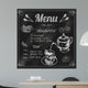 Teapot and Teacup Blackboard Wall Decal