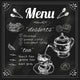 Teapot and Teacup Blackboard Wall Decal