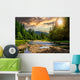 Forest River with Stones Wall Decal