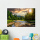 Forest River with Stones Wall Decal