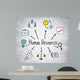 Human Resources Symbols Concrete Wall Decal