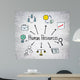 Human Resources Symbols Concrete Wall Decal