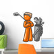 Orange Man Golf Wall Decal
