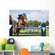 Equestrian Rider Jump Wall Mural