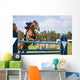 Equestrian Rider Jump Wall Mural