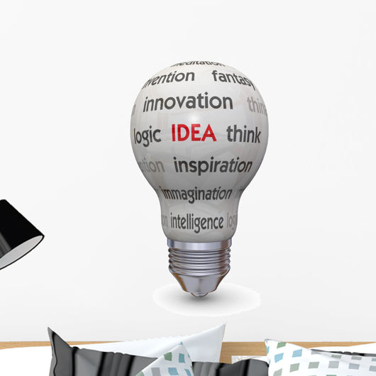 Light Bulb and Idea Concept Wall Decal