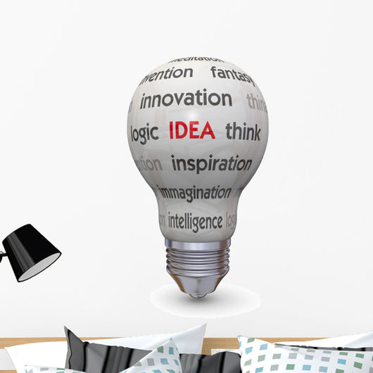 Light Bulb and Idea Concept Wall Decal