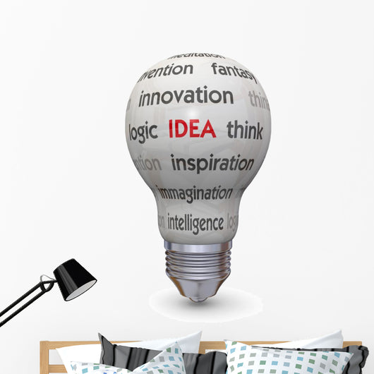 Light Bulb and Idea Concept Wall Decal