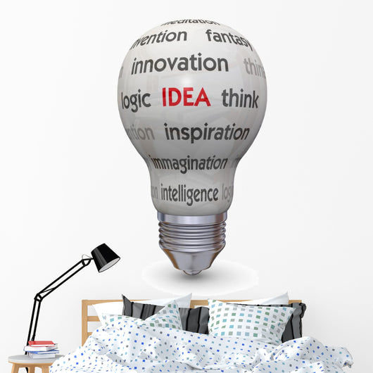 Light Bulb and Idea Concept Wall Decal