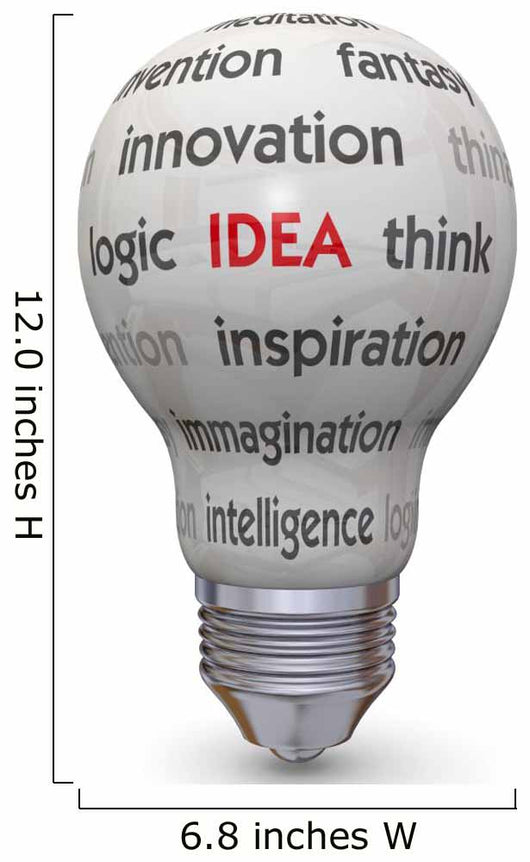Light Bulb and Idea Concept Wall Decal