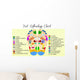 Foot reflexology chart Wall Mural