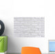 White Brick Wall Ad Wall Decal