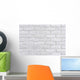 White Brick Wall Ad Wall Decal