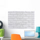 White Brick Wall Ad Wall Decal