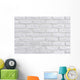 White Brick Wall Ad Wall Decal