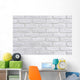 White Brick Wall Ad Wall Decal