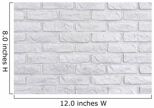 White Brick Wall Ad Wall Decal