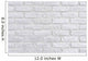 White Brick Wall Ad Wall Decal