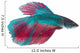 Siamese Fighting Fish White Wall Decal