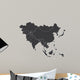 Outline Clean Continent Asia Wall Decal