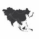 Outline Clean Continent Asia Wall Decal