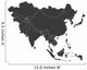Outline Clean Continent Asia Wall Decal
