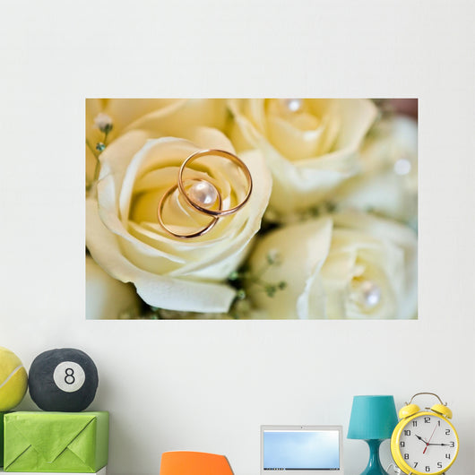 Wedding Rings Close-up Wall Decal