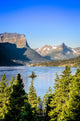Vertical Landscape Mountain Range Wall Decal