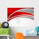 Abstract Red and Grey Wall Decal